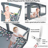 Portable baby playpen with balls 150*180cm,Anti-Slip Play Yard For Toddlers