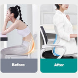 Foldable Lumbar Back Support Seat Cushion