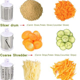3-in-1 Multifunctional Rotary Vegetable Cutter & Drum Grater