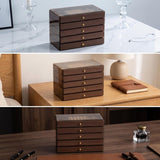 5-Tier Wooden Jewelry Organizer Box