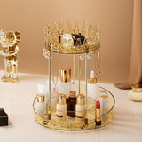 Crown Rotating Makeup & Perfume Organizer Stand