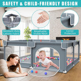 Portable baby playpen with balls 150*180cm,Anti-Slip Play Yard For Toddlers