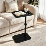 C Shaped Side Table Adjustable Height, 360°