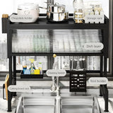 Dish Rack with Cover - Over The Sink Kitchen Dish Drying Rack