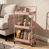 Multipurpose Foldable Storage Trolley with Handle