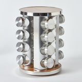  Spice Rack Organizer for Countertop and Cabinet - Revolving Seasoning Organizer with 16 jars
