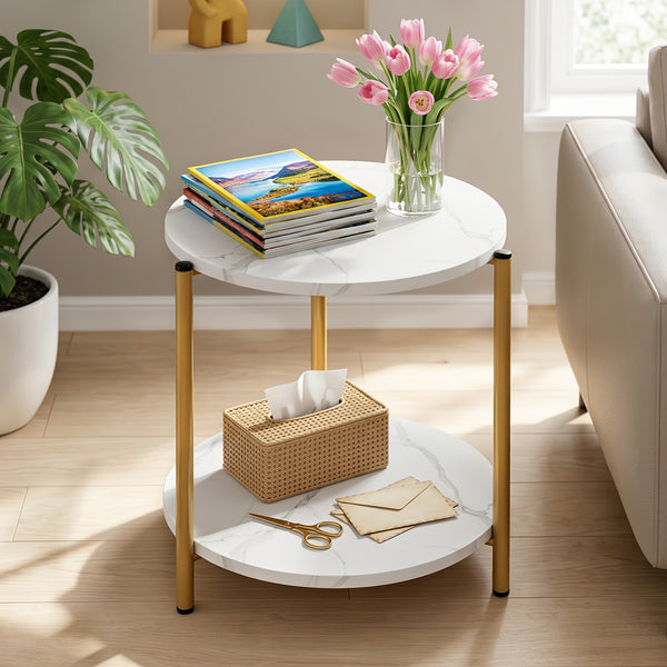 SOFA SIDE COFFEE TABLE 2 TIER