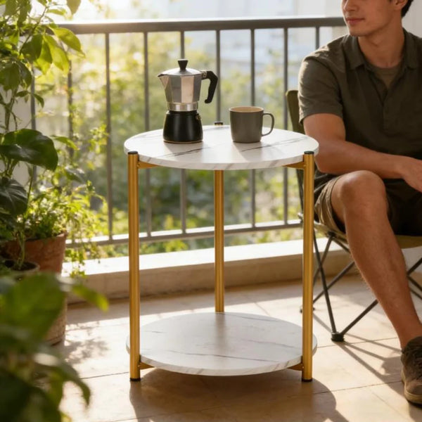 SOFA SIDE COFFEE TABLE 2 TIER