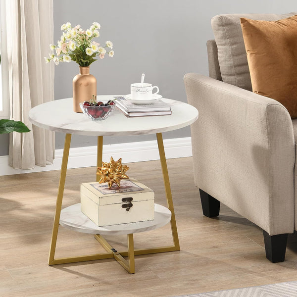COFFEE TABLE 2 TIER ROUND SHAPED