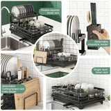 Multifunctional 2-Tier Dish Drying Rack