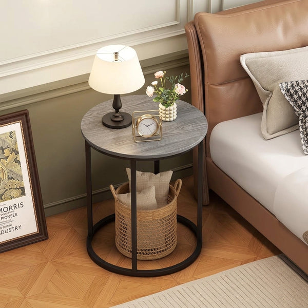 BEDSIDE & SOFA SIDE END TABLE ROUND SHAPED