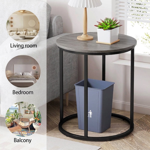 BEDSIDE & SOFA SIDE END TABLE ROUND SHAPED