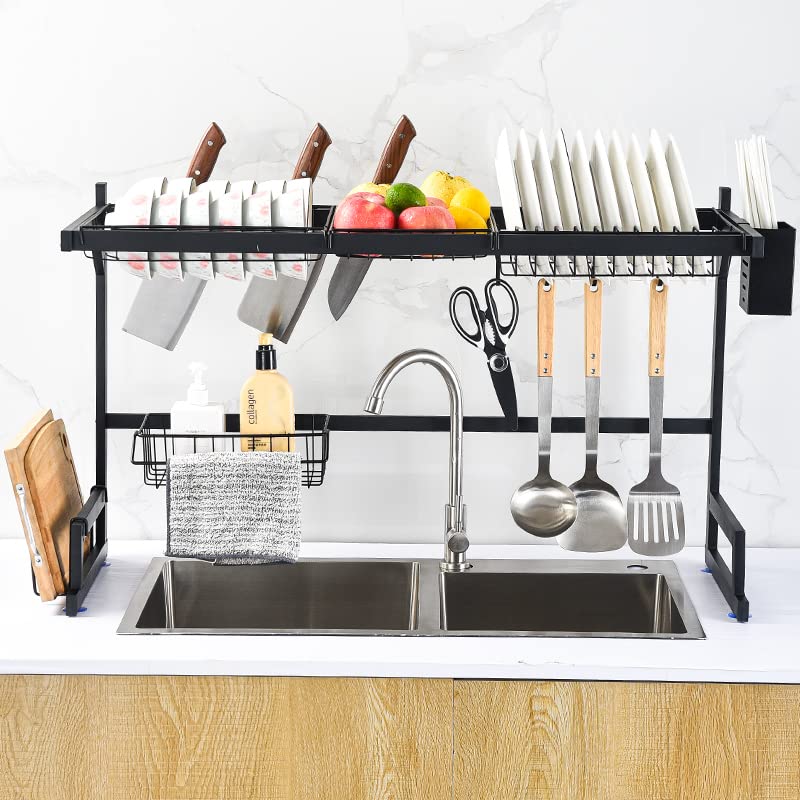 2 TIER OVER-SINK DISH DRYING KITCHEN RACK