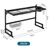 2 TIER OVER-SINK DISH DRYING KITCHEN RACK