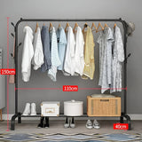 MULTIPURPOSE SINGLE POLE CLOTH HANGER WITH HOOKS