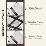 Foldable X-Shaped Multi-Layer Shoe Rack