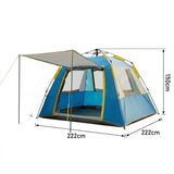 Automatic Pop-Up Camping Tent with Front Sunshade