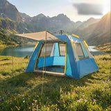 Automatic Pop-Up Camping Tent with Front Sunshade