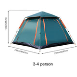 Automatic Pop Up Camping Tent with Sun Shade Canopy 2.1*2.1m