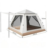 Automatic Pop Up Camping Tent with Sun Shade Canopy 2.1*2.1m