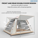 Automatic Pop Up Camping Tent with Sun Shade Canopy 2.1*2.1m