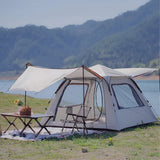 Automatic Pop-Up  Family Camping Tent with Sun Shade Canopy 210*210*140cm