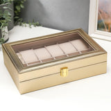 Leatherette Watch Organizer Box 12-slot