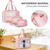 3-Piece Waterproof Travel Toiletry & Cosmetic Bag Set